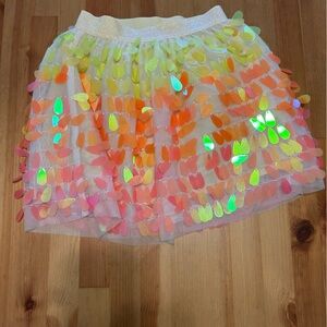 Colorful Sequin Kids Skirt